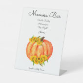 Signe De Table Citrouille Momosa Bar Fall Baby shower (Recto)