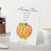 Signe De Table Citrouille Momosa Bar Fall Baby shower (In SItu)