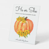 Signe De Table Citrouille Révélation de genre (Recto)