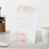 Signe De Table Citrouille rose fille florale Baby shower de la ch (In SItu)