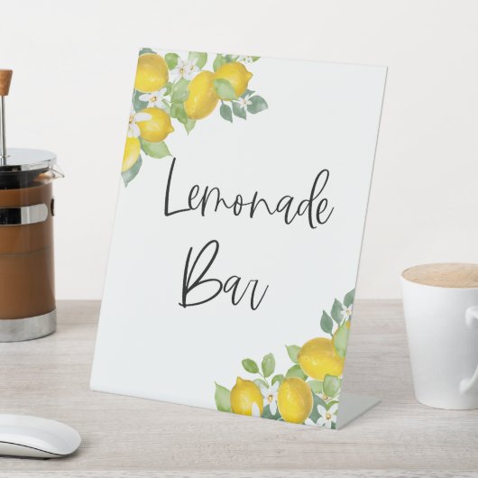 Signe De Table Citrus citron jaune Fête Lemonade Bar Signal (In SItu)
