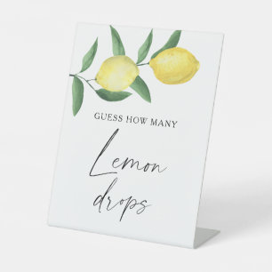 Signe De Table Citrus - devinez combien de gouttes de citron