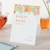 Signe De Table Citrus Watercolor Mariage livre d'hôtes (In SItu)