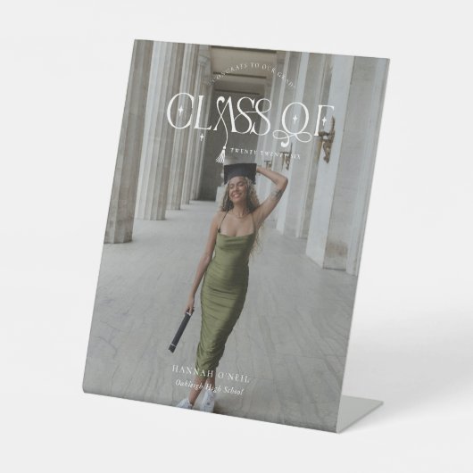 Signe De Table Class Of | Graduation Keepsake Photo  (Recto)