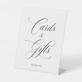 Signe De Table Classic Élégant Mariage Cartes & Cadeaux Pedestal (Recto)