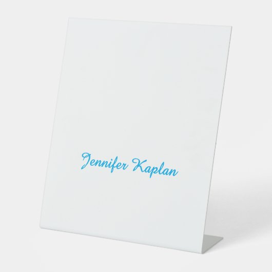 Signe De Table Classical Handwriting Minimalist Professional (Recto)