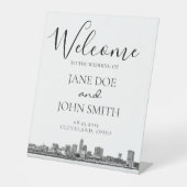 Signe De Table Cleveland Skyline (Recto)