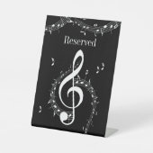 Signe De Table Climacic G Clef Music Black (Recto)