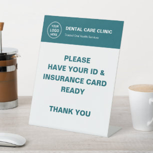 Signe De Table Clinique Dentaire Dentiste Logo Professionnel Assu
