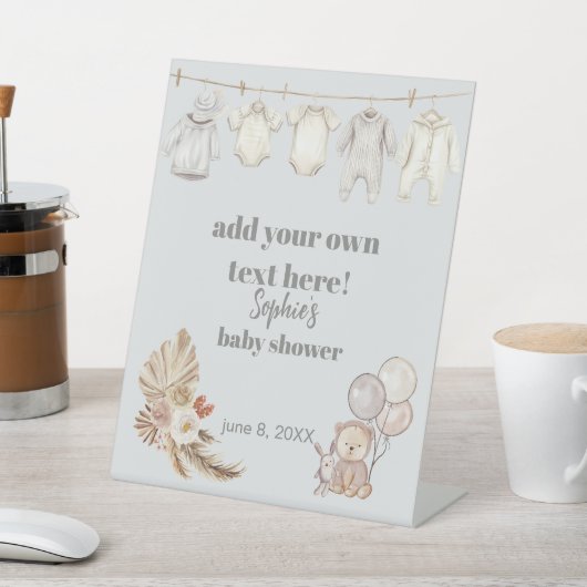 Signe De Table Cloche Nous Pouvons Attendre Un Signal Personnalis (In SItu)