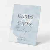 Signe De Table Cloud 9 Blue Sky Boy Baby shower Cartes et cadeaux (Recto)