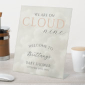 Signe De Table Cloud Nine Clouds Baby Shower Welcome (In SItu)