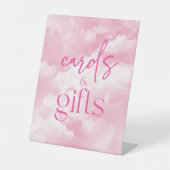 Signe De Table Clouds rose brillant Cartes et cadeaux (Recto)