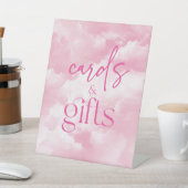 Signe De Table Clouds rose brillant Cartes et cadeaux (In SItu)