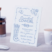 Signe De Table Coastal Cowgirl Bachelorette Weekend Party