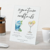 Signe De Table Coastal Mariage Signature Cocktails Menu (In SItu)