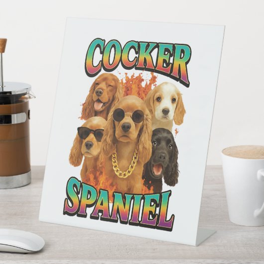 Signe De Table Cocker Spaniel (In SItu)