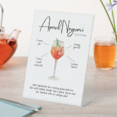 Signe De Table Cocktail Aperol Negroni Moderne (In SItu)