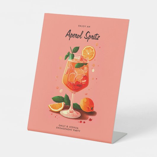 Signe De Table Cocktail Aperol Spritz (Recto)