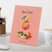 Signe De Table Cocktail Aperol Spritz (In SItu)