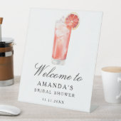 Signe De Table Cocktail Citrus - bridal shower welcome sign (In SItu)