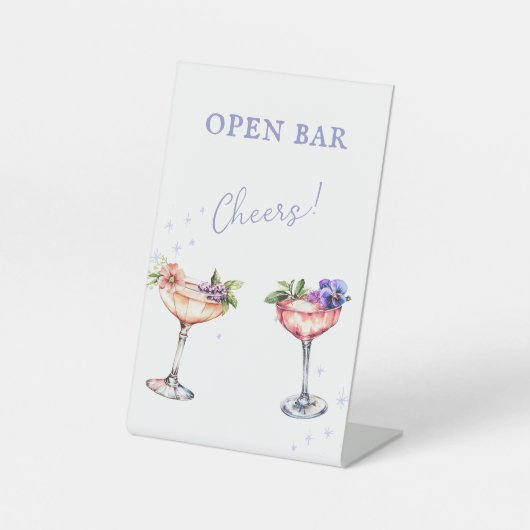Signe De Table Cocktail Floral Open Bar (Recto)