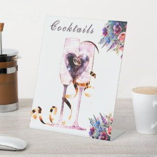 Signe De Table Cocktails Botaniques Fleur Sauvage Table de Mariag