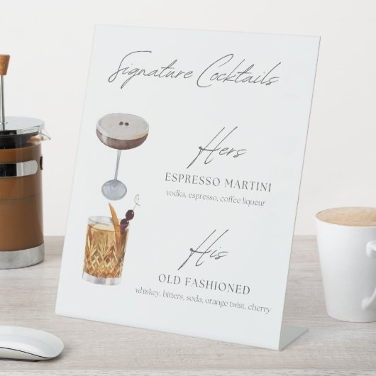 Signe De Table Cocktails Signature Espresso Martini & Ancienne Mo (In SItu)