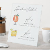 Signe De Table Cocktails Signature : Marg épicé & Aperol Spritz (In SItu)