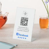Signe De Table Code QR Affichage sur Pied Style Sig pour Avis Fac (In SItu)
