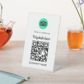 Signe De Table Code QR Avis Tripadvisor Style Tablette (In SItu)