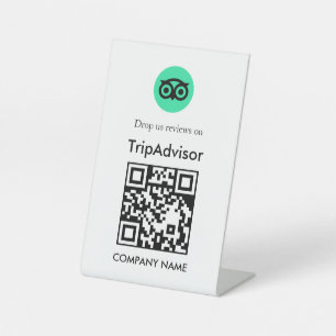 Signe De Table Code QR Avis Tripadvisor Style Tablette