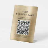 Signe De Table Code QR Business Scan To Connect Or (Recto)