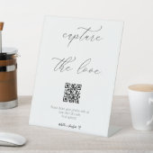 Signe De Table Code QR Capture The Love écriture calligraphique (In SItu)