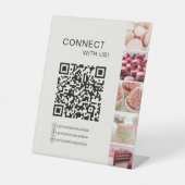 Signe De Table Code QR Connectez-vous Boulangerie Pâtisserie (Recto)