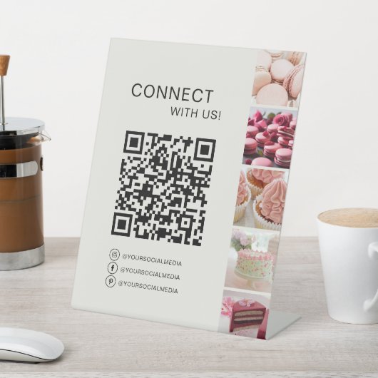 Signe De Table Code QR Connectez-vous Boulangerie Pâtisserie (In SItu)