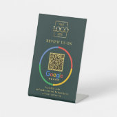 Signe De Table Code QR d'avis Google promotionnels modernes pour (Recto)
