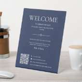 Signe De Table Code QR de bienvenue pour location de vacances Mai (In SItu)