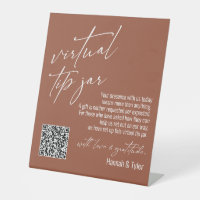 Code QR de caisse virtuelle contemporaine en terre