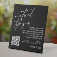 Code QR de caisse virtuelle contemporaine Noir