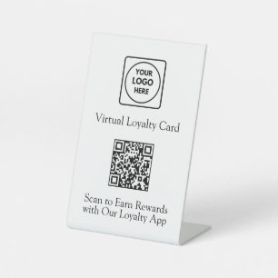 Signe De Table Code QR de fidélité Application de récompense de