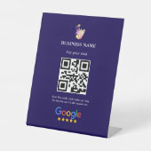 Signe De Table Code QR de Laissez un Avis | Google Avis (Recto)