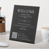 Signe De Table Code QR de location de vacances Airbnb Welcome noi (In SItu)