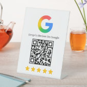 Signe De Table Code QR de notation d'entreprise Google Review mai (In SItu)