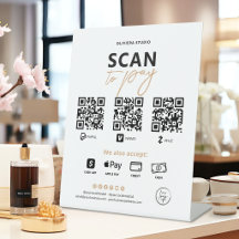 Code QR de paiement élégant moderne à numériser