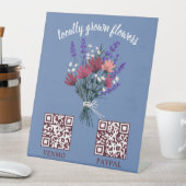 Signe De Table CODE QR DE PAIEMENT Fleuriste Fleurs Marché des pr (In SItu)