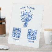 Signe De Table CODE QR DE PAIEMENT Fleuriste Fleurs Marché des pr (In SItu)