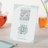 Signe De Table Code QR de paiement Venmo de boulangerie (In SItu)