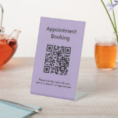 Signe De Table Code QR de réservation de rendez-vous (In SItu)
