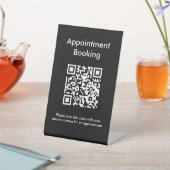 Signe De Table Code QR de réservation de rendez-vous (In SItu)